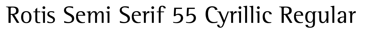 Rotis Semi Serif 55 Cyrillic Regular